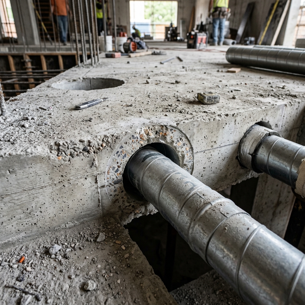 Stitch Coring Controlled Concrete Demolition